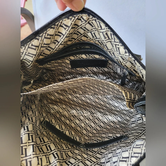 TIGNANELLO BLACK LEATHER SHOULDER BAG - Picture 6 of 6
